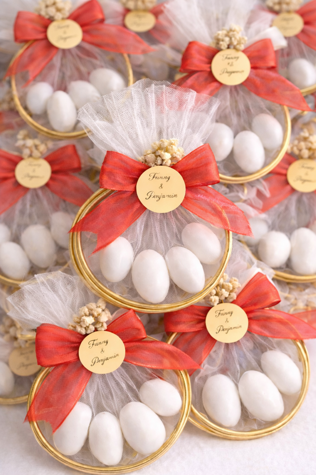 Cercle de Dragées Personnalisé - cadeaux invités