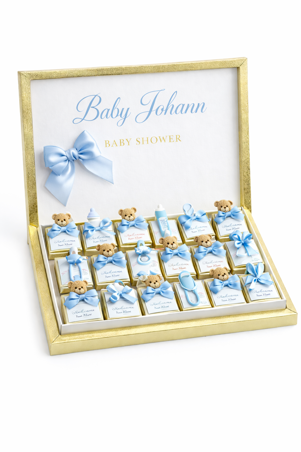 Boîte de 24 chocolats personnalisés