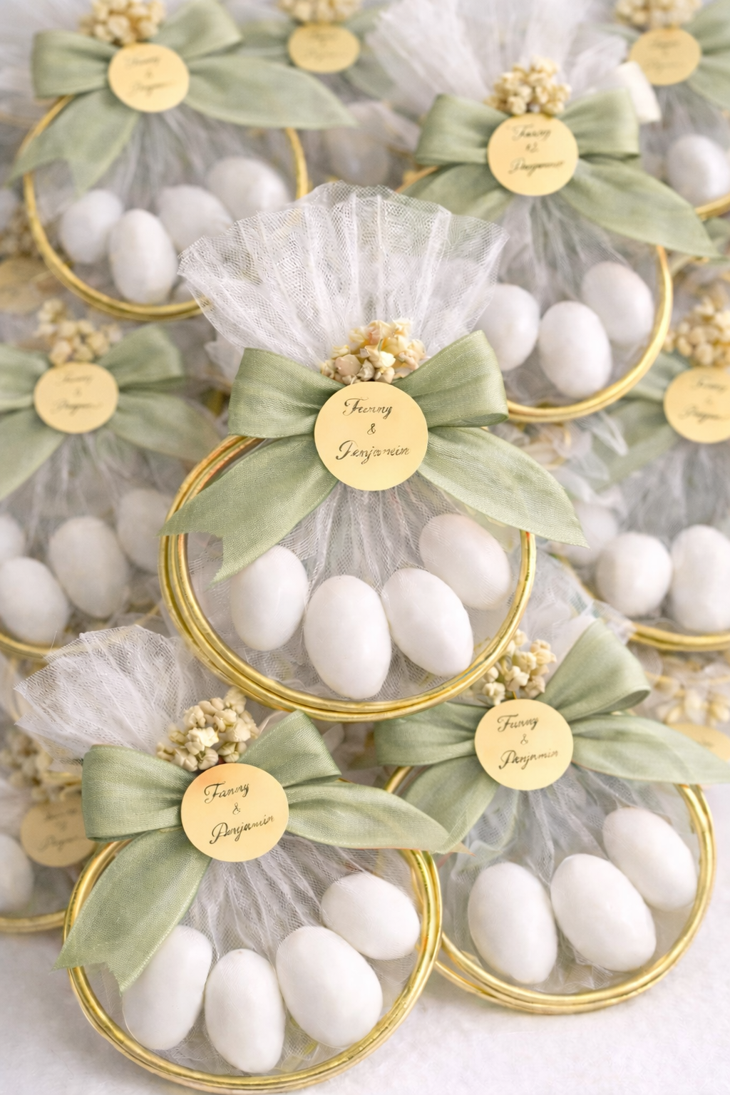 Cercle de Dragées Personnalisé - cadeaux invités