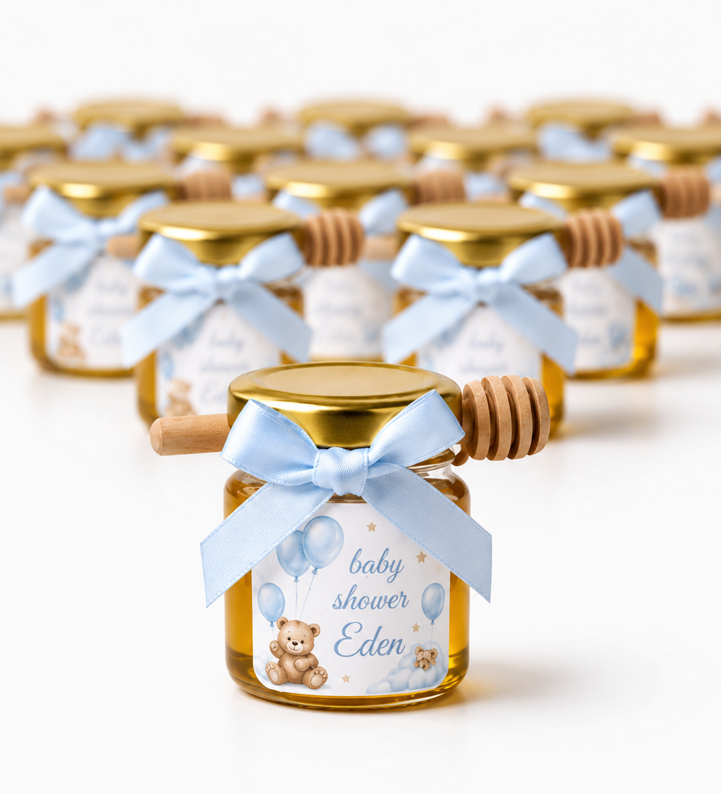 Pot de miel personnalisé à thème – cadeaux invités 42ml