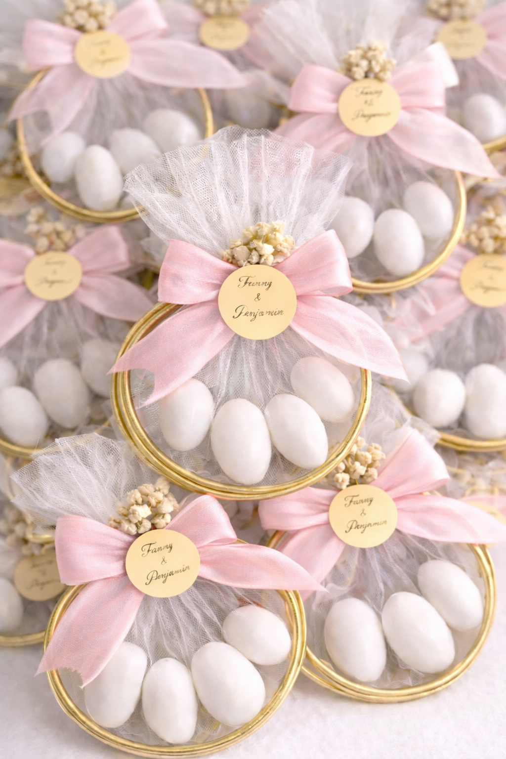 Cercle de Dragées Personnalisé - cadeaux invités