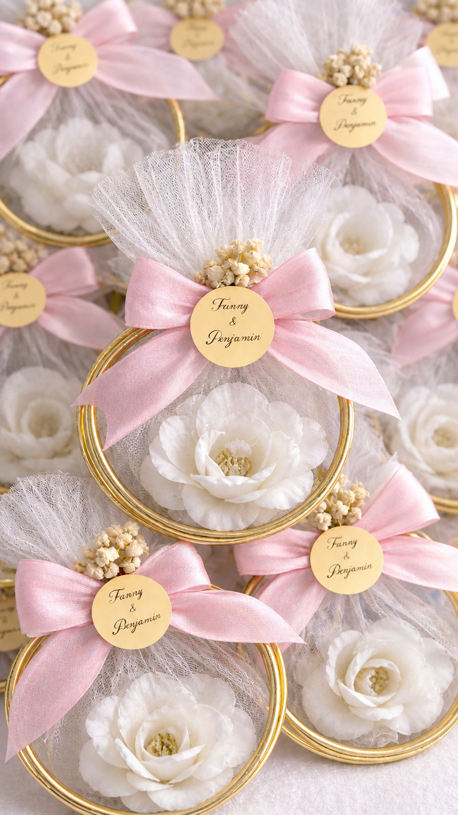Cercle avec bougie Personnalisé - cadeaux invités