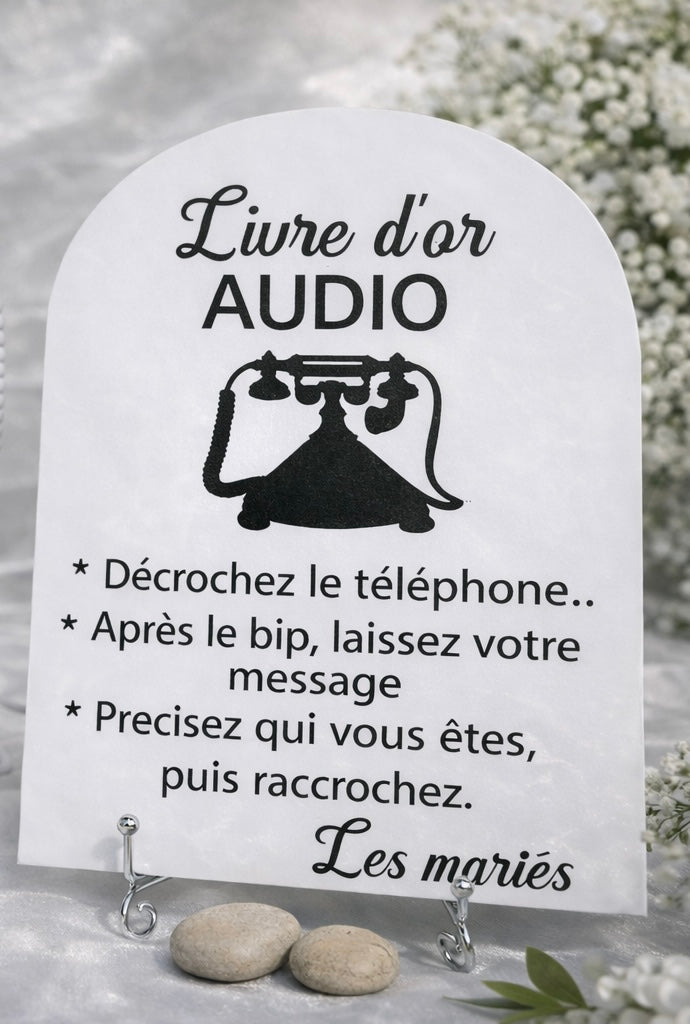 Livre d’Or Audio Mariage – Messages vocaux uniques & souvenirs inoubliables