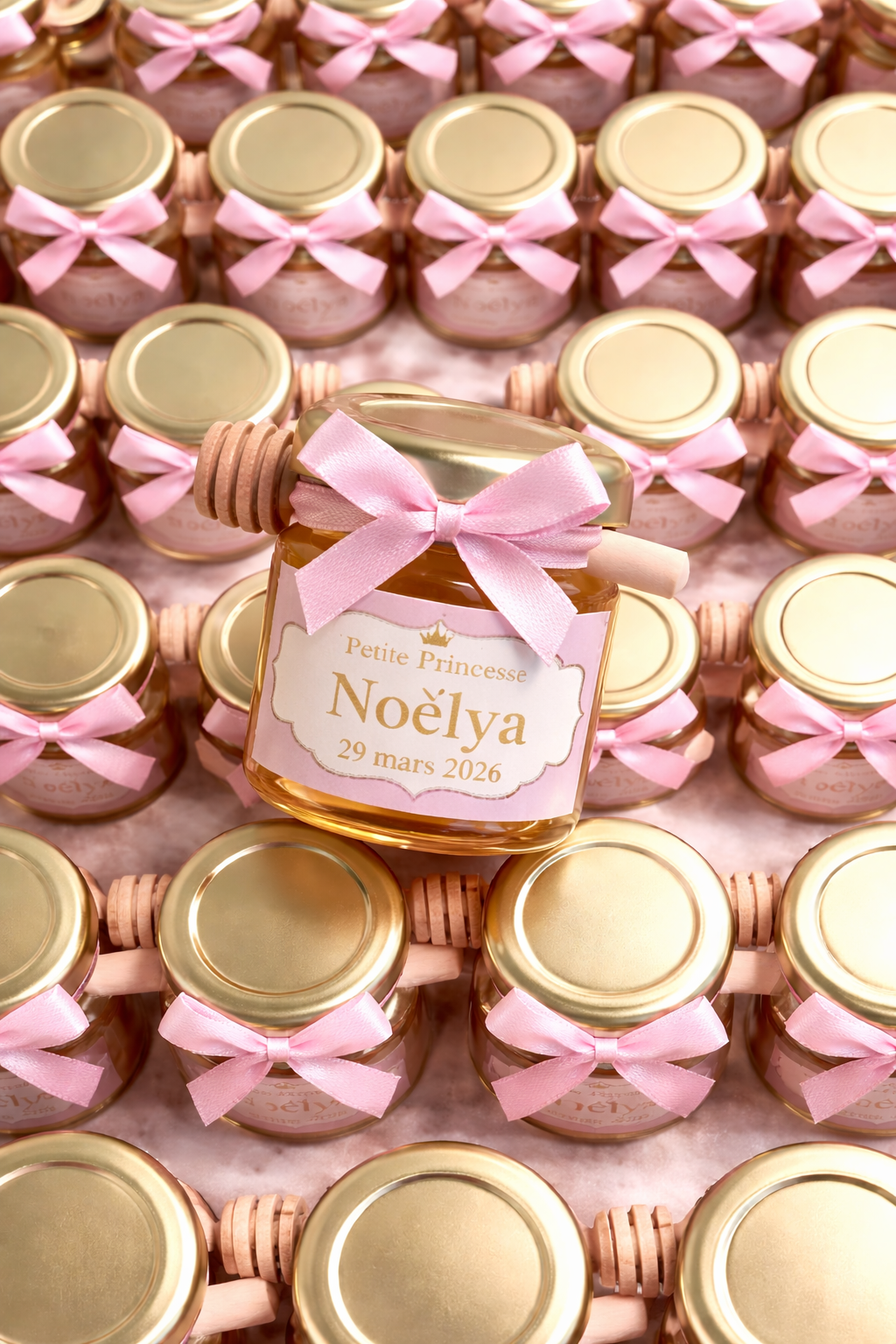 Pot de miel personnalisé à thème – cadeaux invités 42ml